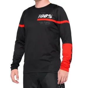 100% R-Core Race Jersey - Black/Red