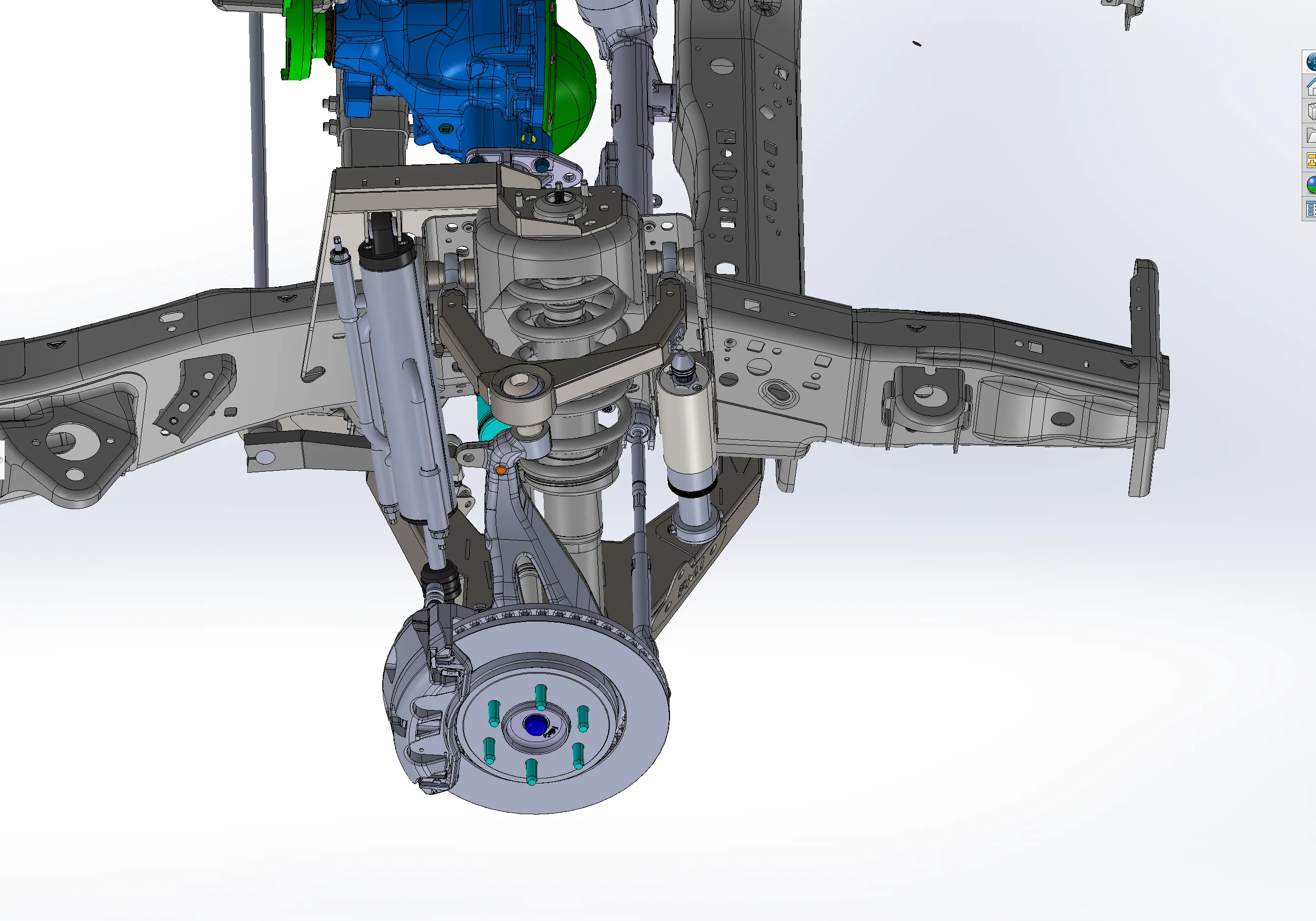 2021-2024 Raptor Mid Travel Front Suspension Kit with Billet Upper Arm - Gen 3