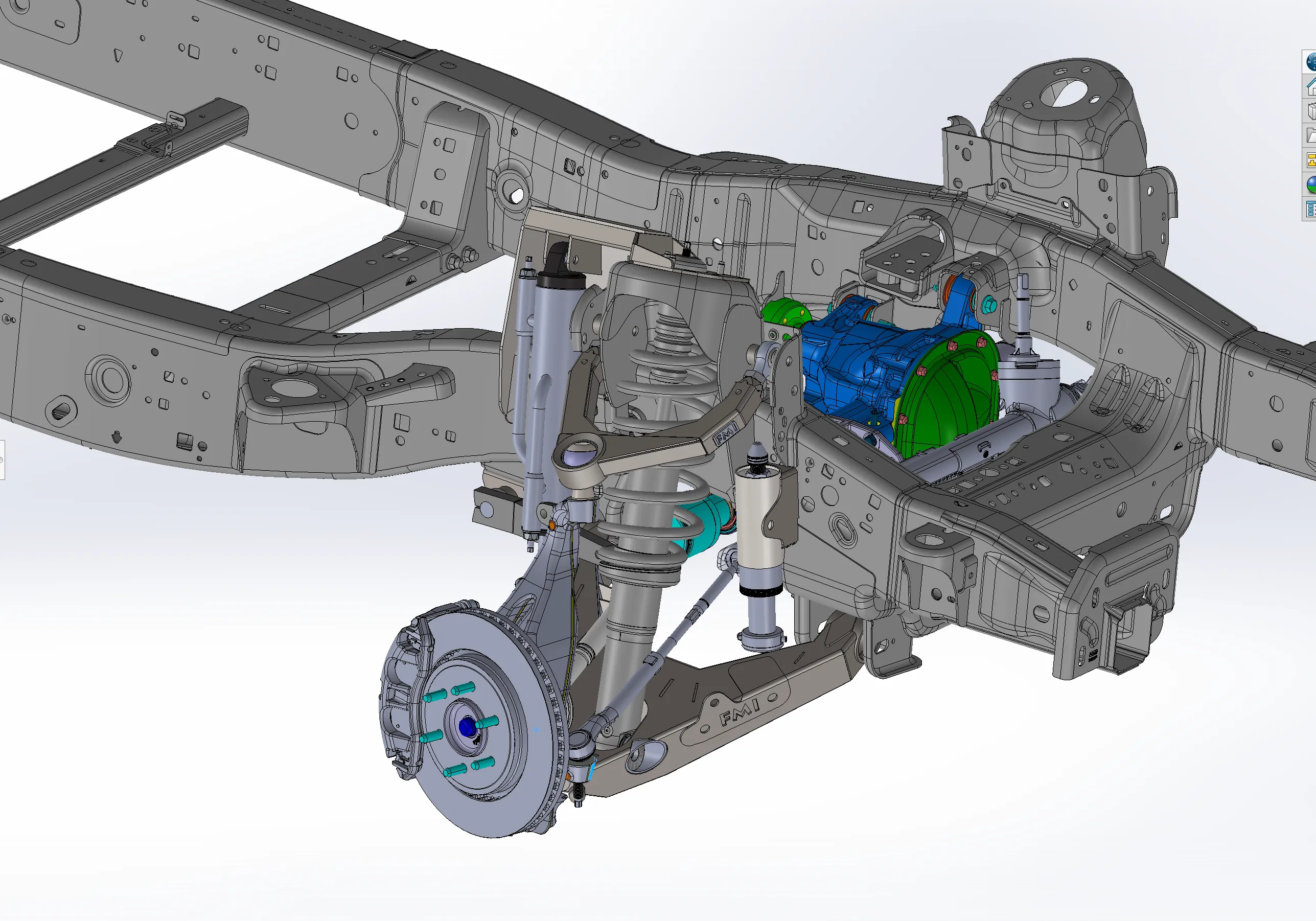 2021-2024 Raptor Mid Travel Front Suspension Kit with Billet Upper Arm - Gen 3