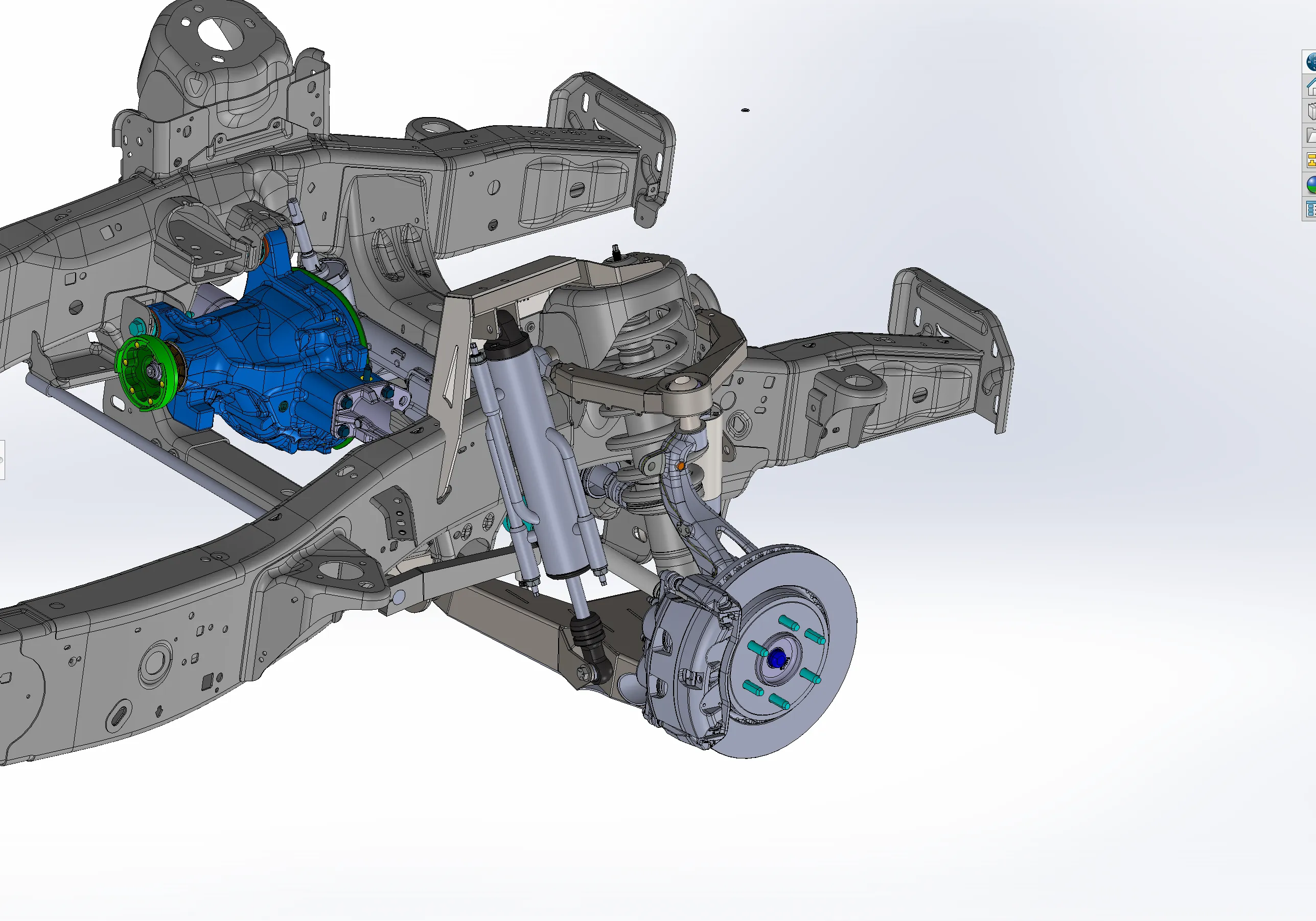 2021-2024 Raptor Mid Travel Front Suspension Kit with Billet Upper Arm - Gen 3
