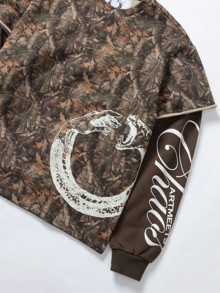 22 Mulit-Layer Sweatshirt - Camo