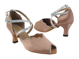 2708 Tan Satin_6 Silver Sparklenet Trim