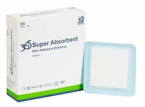 365 Super Absorbent Dressing 20cm x 20cm - Pack of 10 (Ref 36590084)