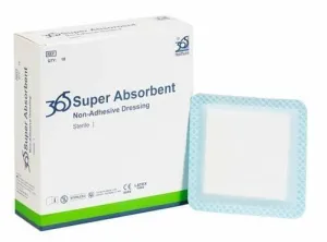 365 Super Absorbent Dressing 20cm x 20cm - Pack of 10 (Ref 36590084)