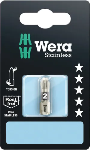 3855/1 TS SB bits, stainless, PZ 2 x 25 mm
