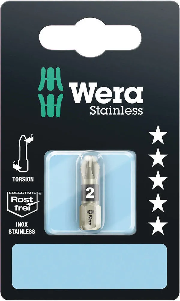 3855/1 TS SB bits, stainless, PZ 2 x 25 mm