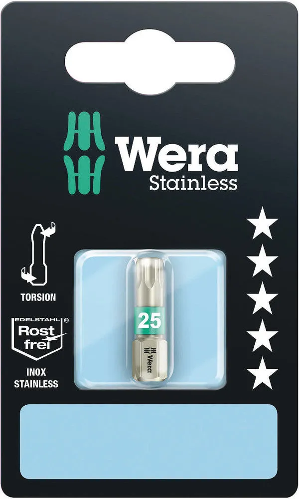 3867/1 TS SB TORX® bits, stainless, TX 15 x 25 mm