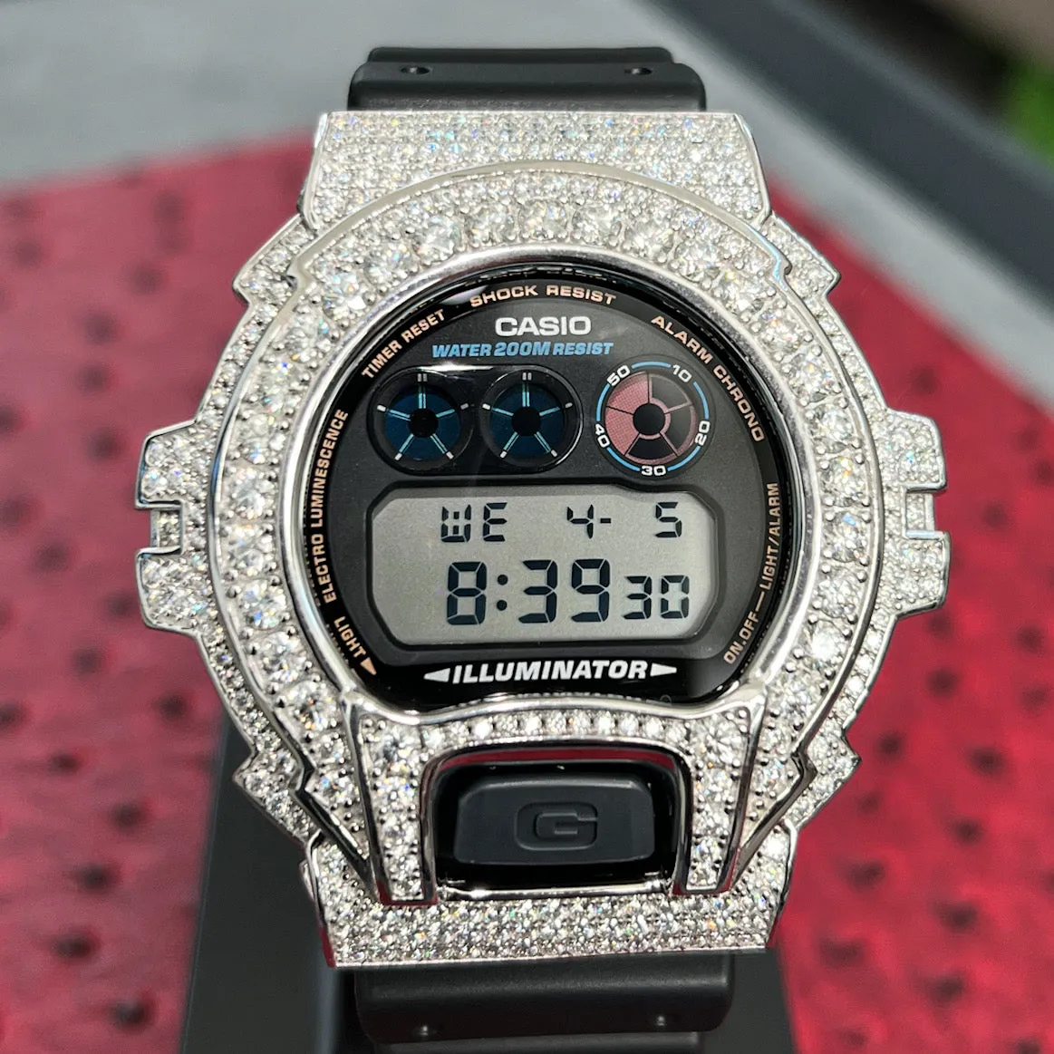 8.30 Carat VVS1 Moissanite G Shock Watch