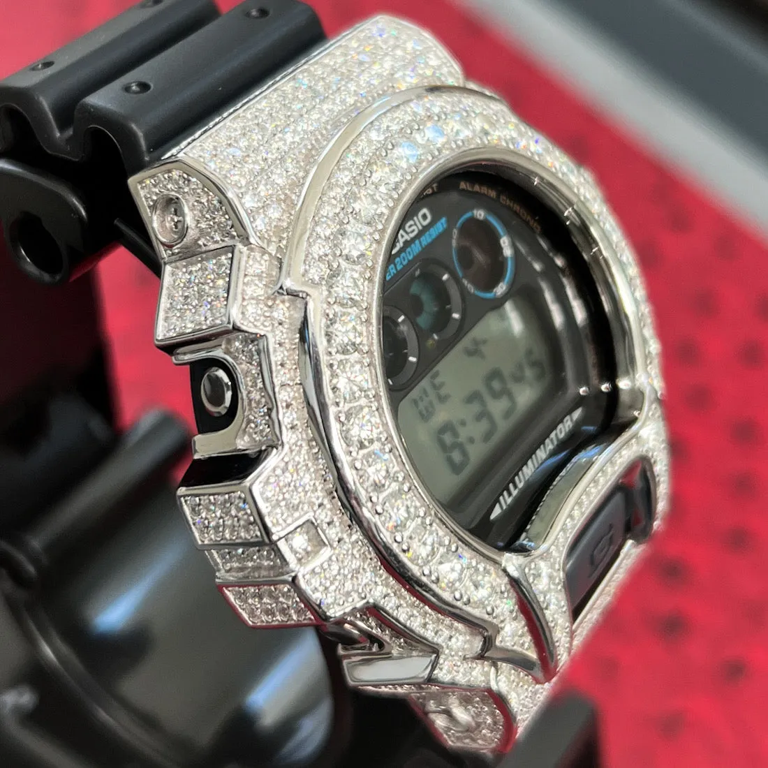 8.30 Carat VVS1 Moissanite G Shock Watch