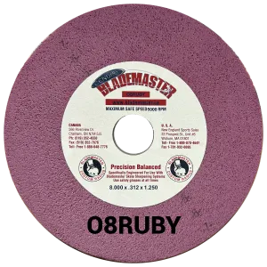 8" SKATE SHARPENING GRINDING WHEEL - RUBY RED (O8RUBY)
