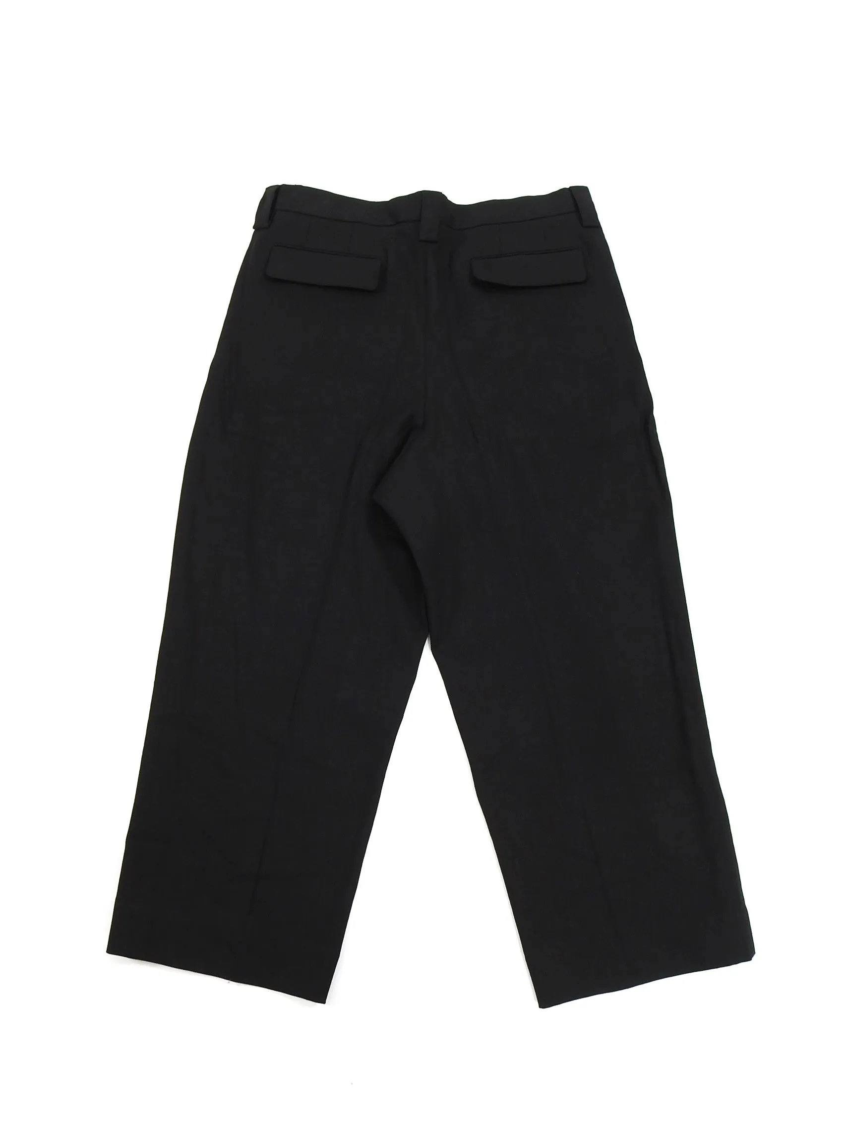 Acne Studios Black Wide Leg S/S 2015 Linen Trouser - 34
