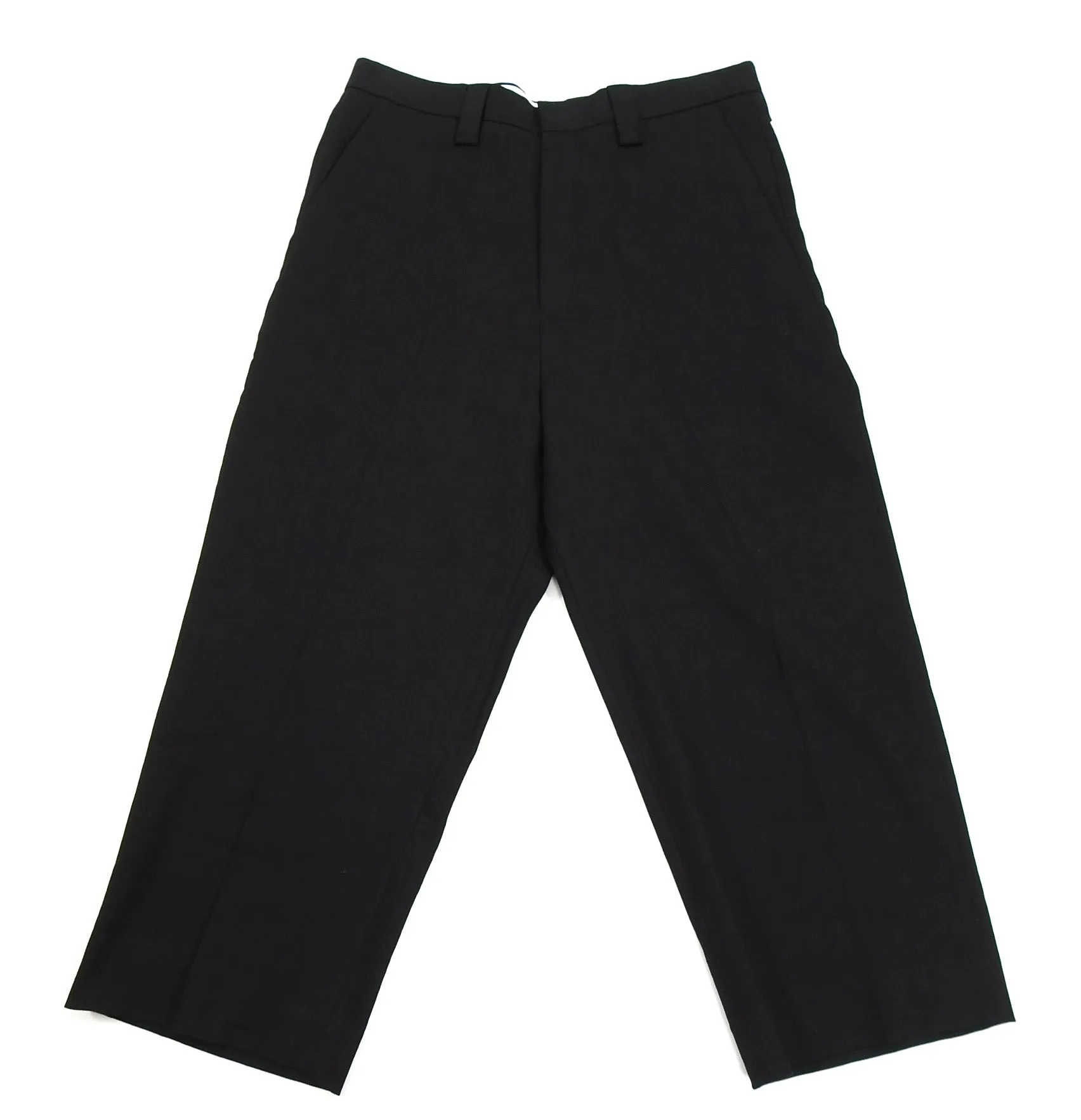 Acne Studios Black Wide Leg S/S 2015 Linen Trouser - 34