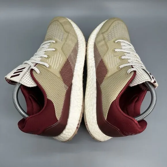 Adidas Crossknit DPR Mens 8.5 Spikeless Golf Shoes EF5746 Sneakers Red Tan Lace
