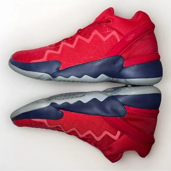 ADIDAS D.O.N. MARVEL ISSUE 2 SPIDER-MAN YOUTH SIZE 3 Scarlet Navy Gold Sneakers