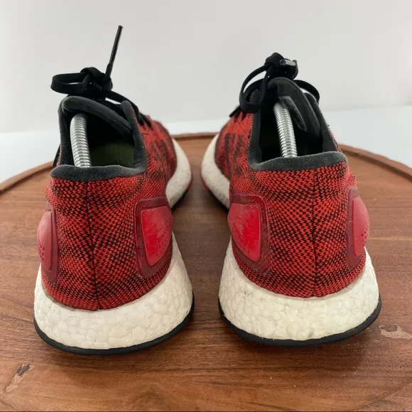 Adidas Pureboost DPR Red Black Running Sneakers Shoes Men's Sz 11.5