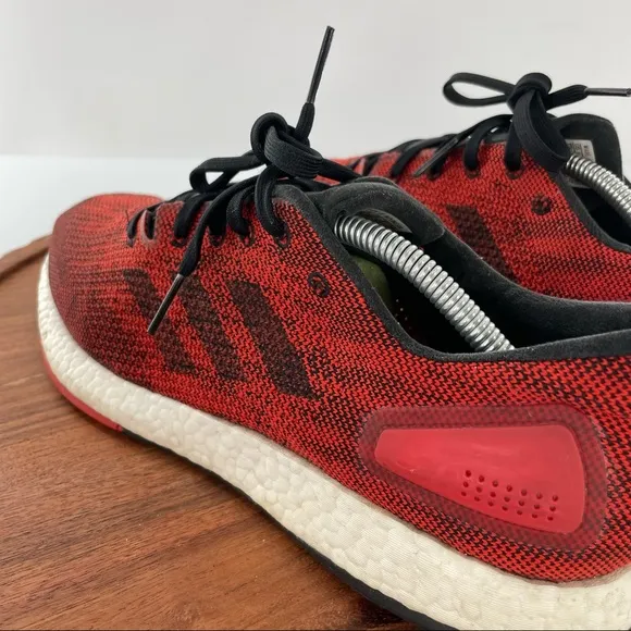 Adidas Pureboost DPR Red Black Running Sneakers Shoes Men's Sz 11.5