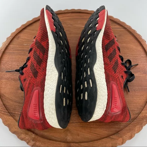 Adidas Pureboost DPR Red Black Running Sneakers Shoes Men's Sz 11.5
