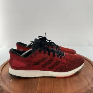 Adidas Pureboost DPR Red Black Running Sneakers Shoes Men's Sz 11.5