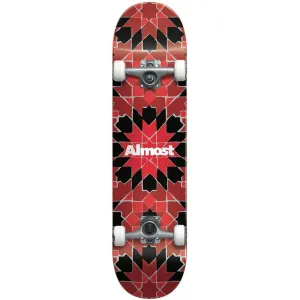 Almost Tile Pattern 7.75 Complete Skateboard - Red