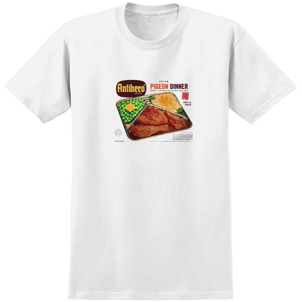 Anti Hero - Pigeon Dinner Tee White
