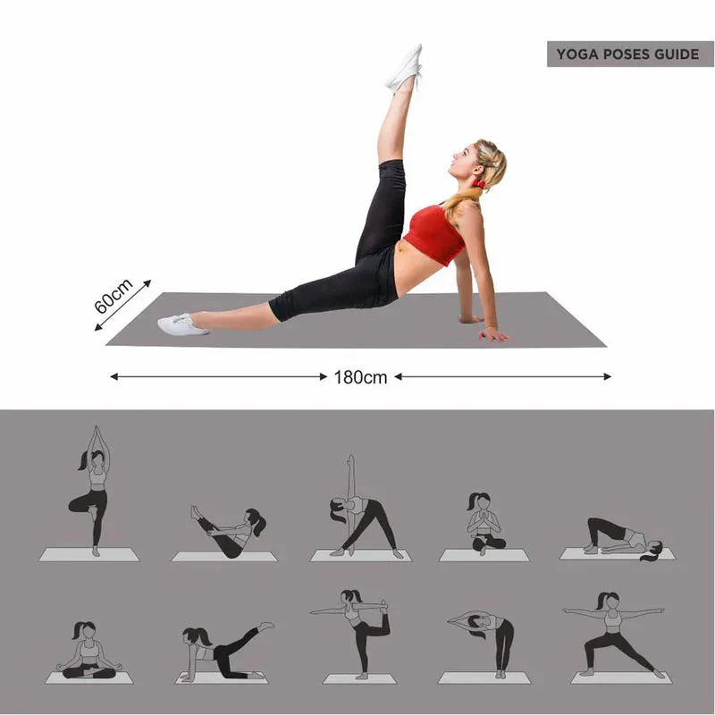 Anti-Slip Yoga Mat with Carry Strap
