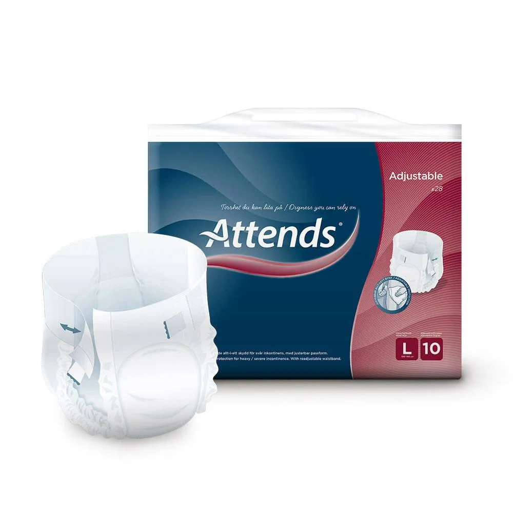 Attends Adjustable All In one Unisex Incontinence Pads