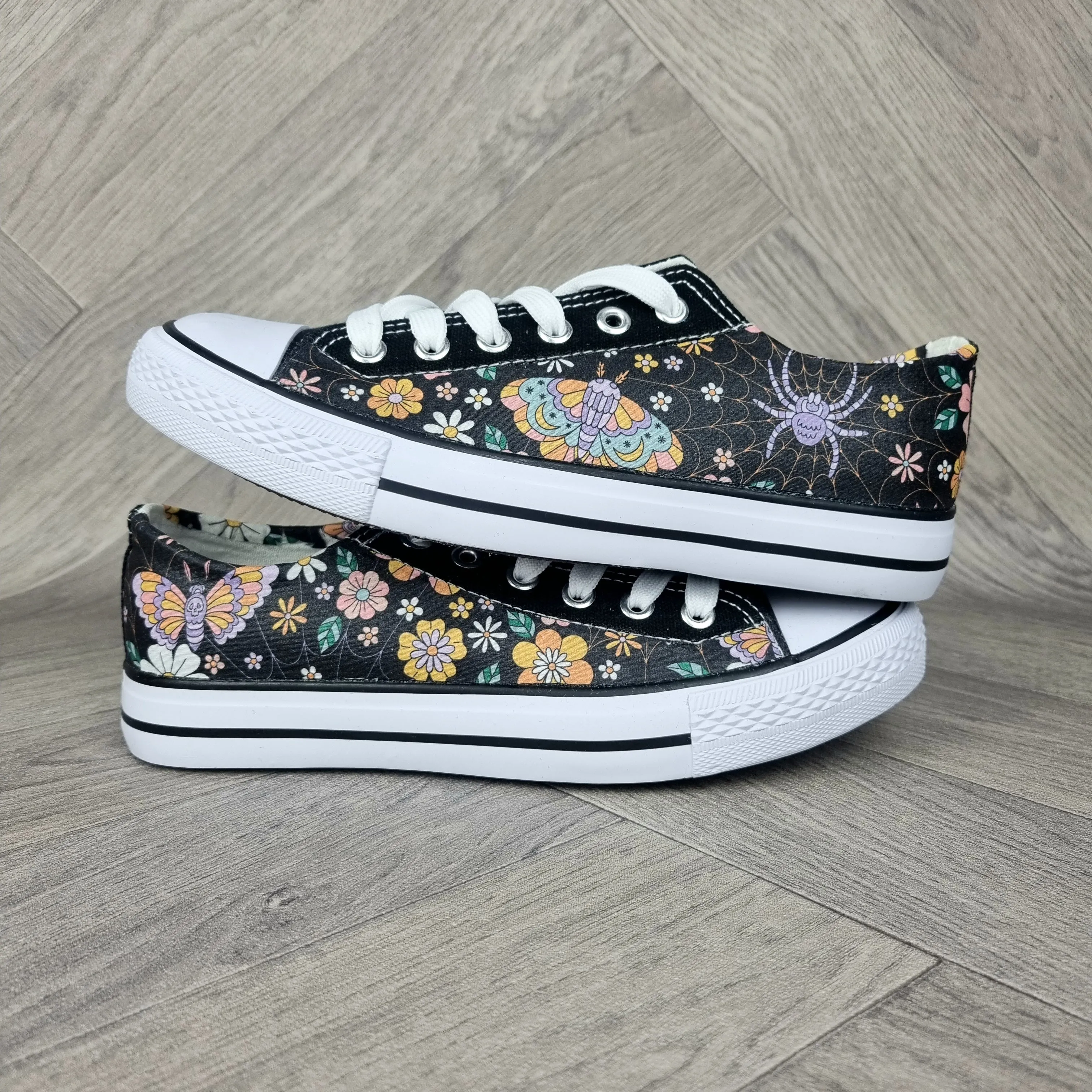 Autumn Floral Moth women sneakers