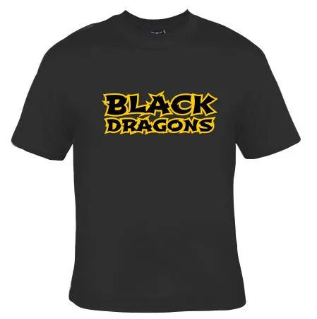 Black Dragons Words Design Women's Cooling Performance Crew