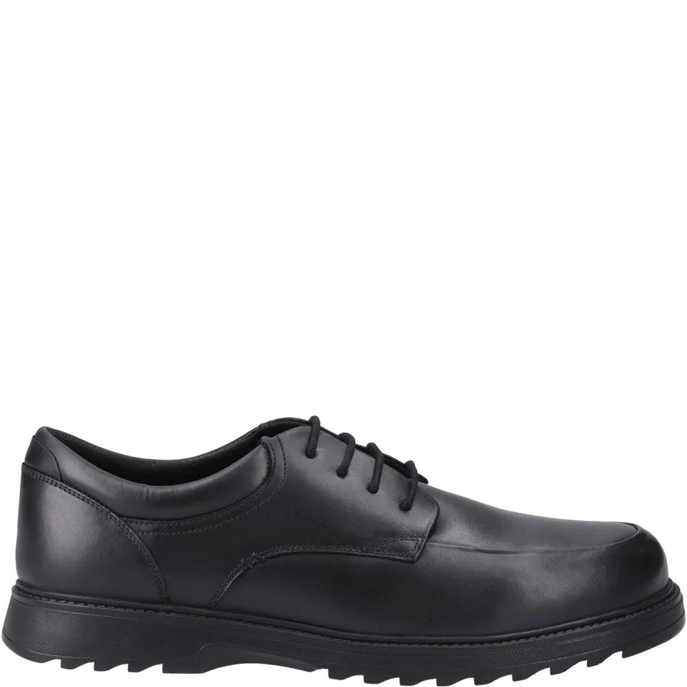 Black Lace Up Romeo XL Senior School Shoes
