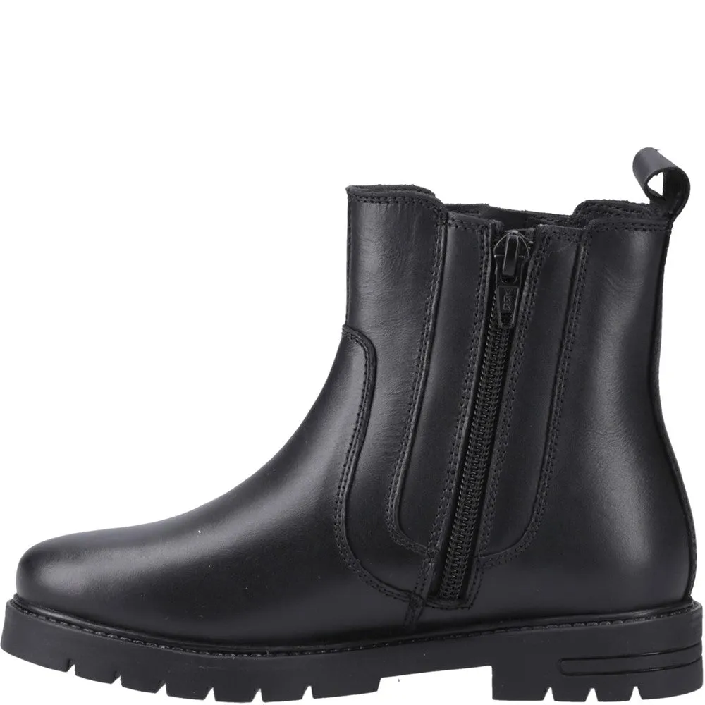 Black Liana Senior School Shoes