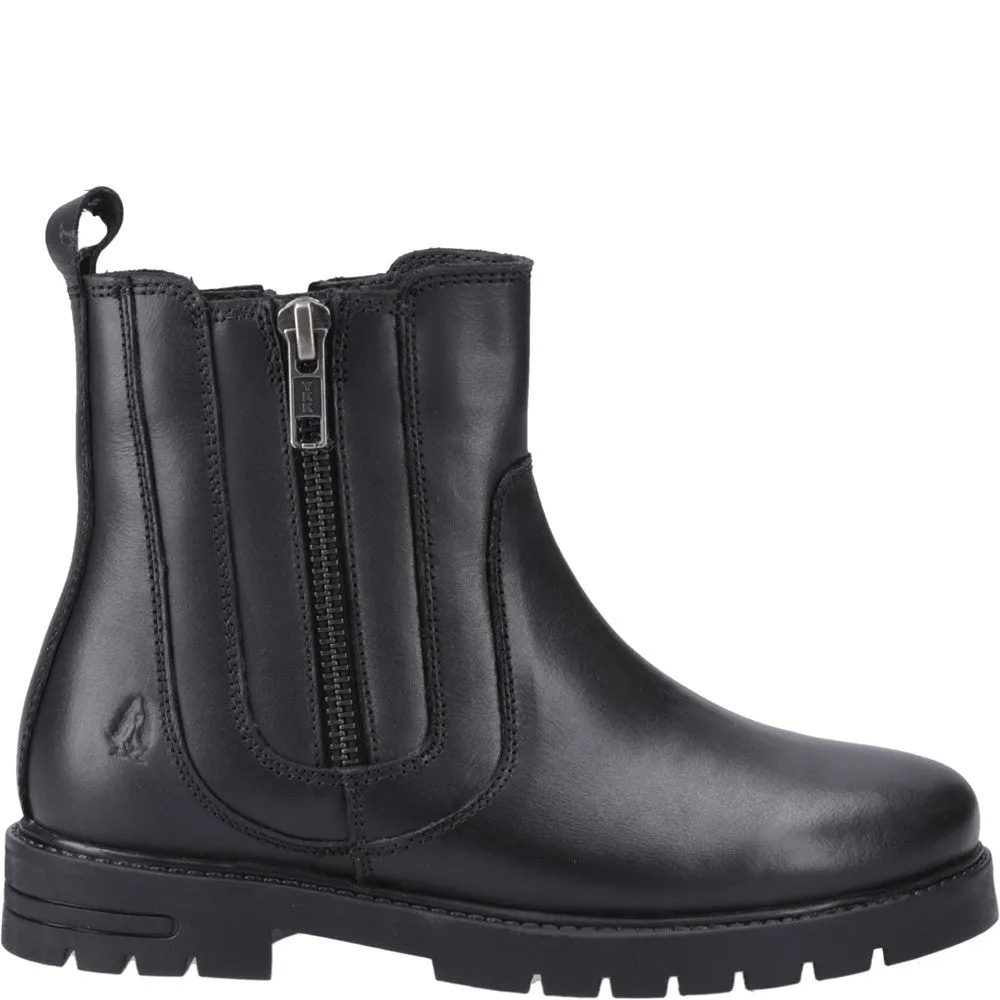 Black Liana Senior School Shoes
