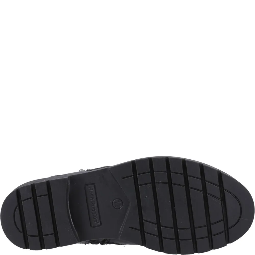 Black Liana Senior School Shoes