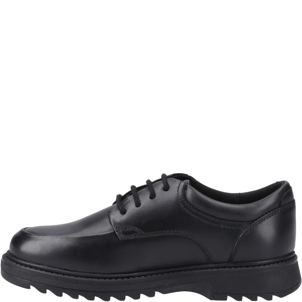 Black Romeo Junior School Shoes
