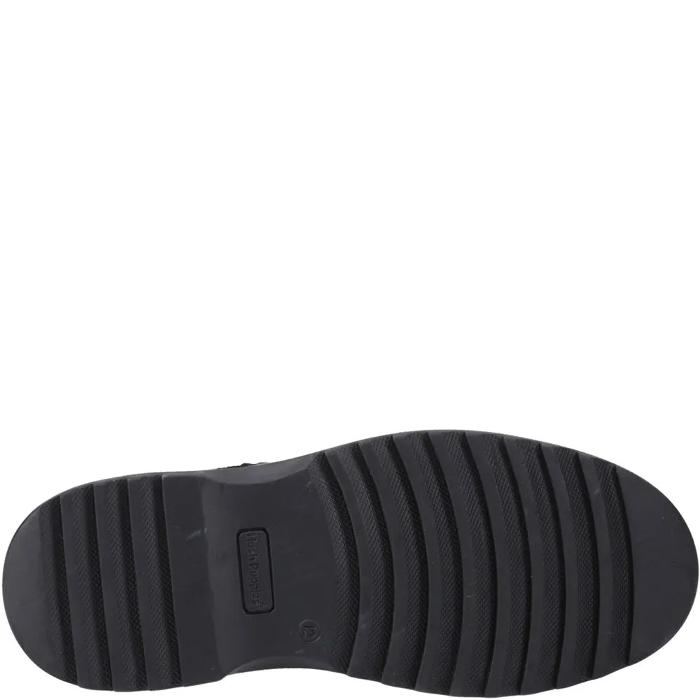 Black Romeo Junior School Shoes