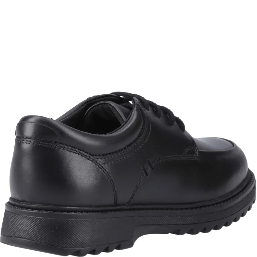 Black Romeo Junior School Shoes