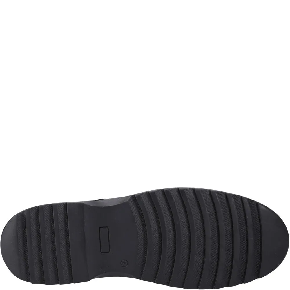 Black Romeo Senior School Shoes