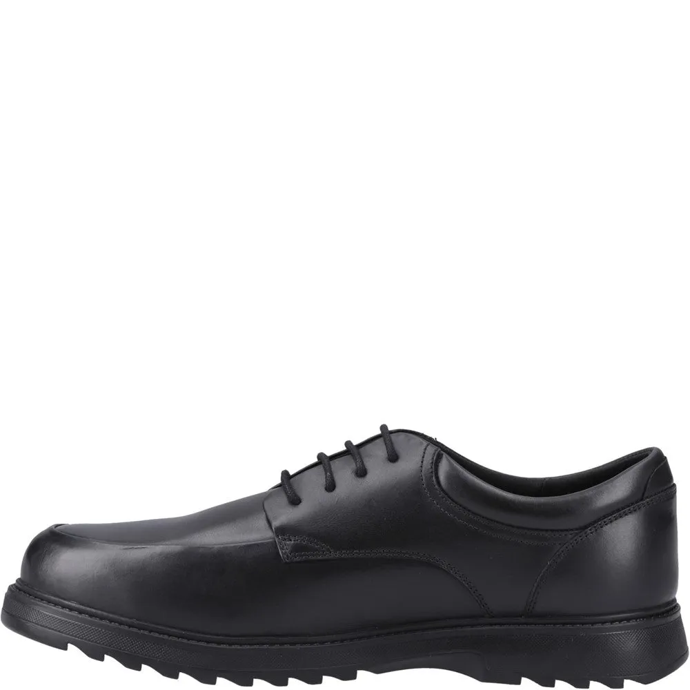 Black Romeo Senior School Shoes