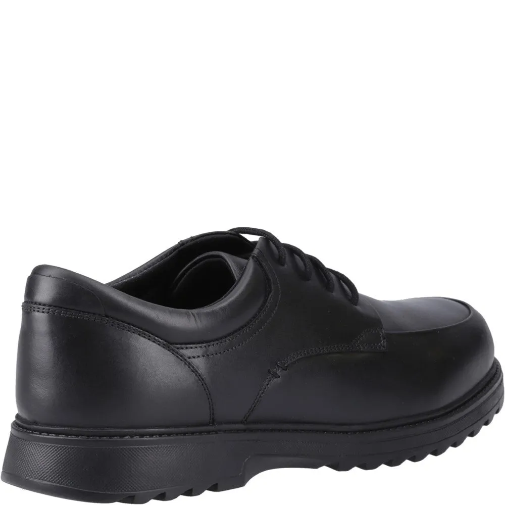 Black Romeo Senior School Shoes