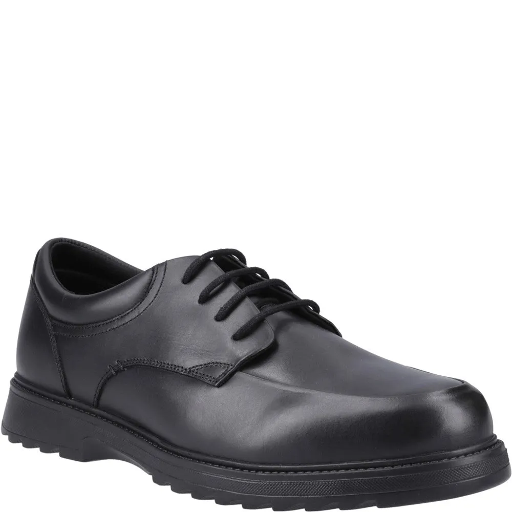 Black Romeo Senior School Shoes