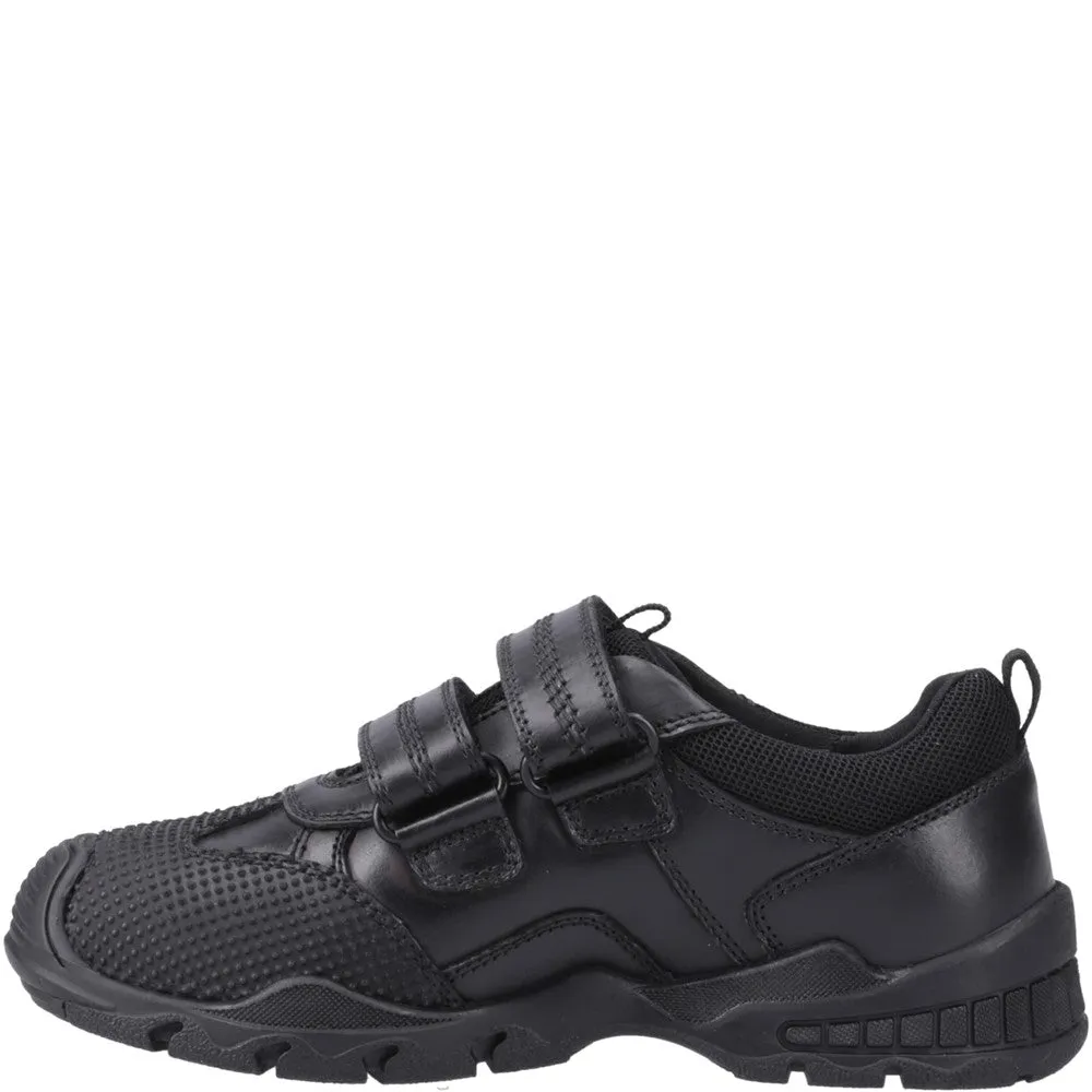 Black Tristen Senior School Shoes