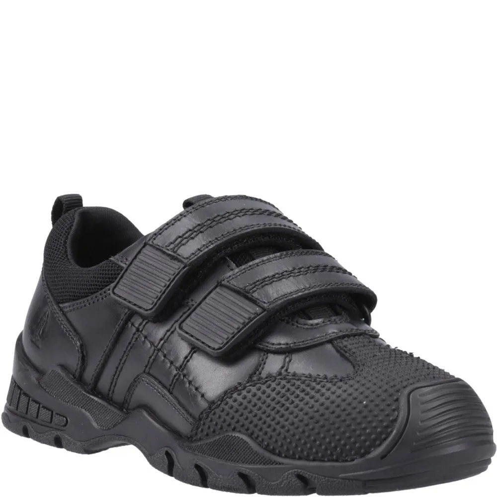 Black Tristen Senior School Shoes