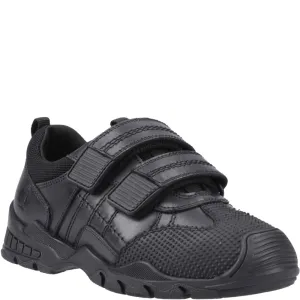Black Tristen Senior School Shoes