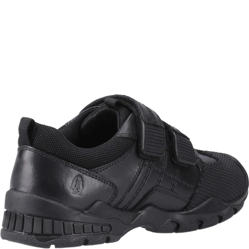 Black Tristen Senior School Shoes