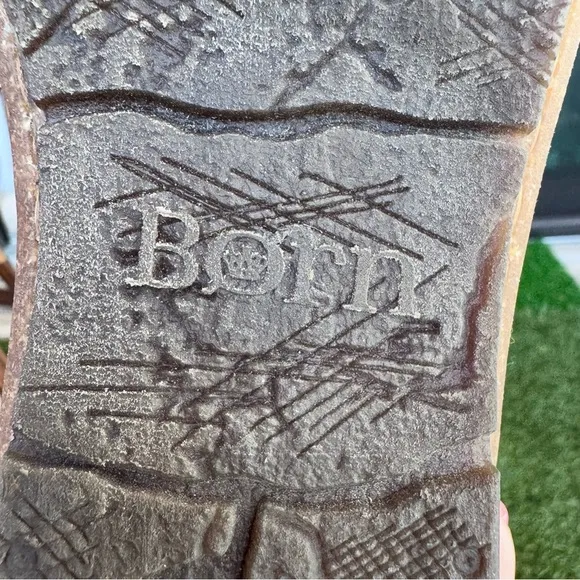 Born Temple Final Boots Dark Gray Distressed Size 10 / EU 42
