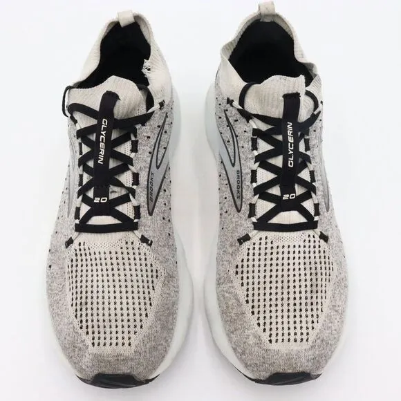 Brooks Glycerin Stealthfit 20 Mens 12.5D Gray Running Shoes Sneakers 1103841D135