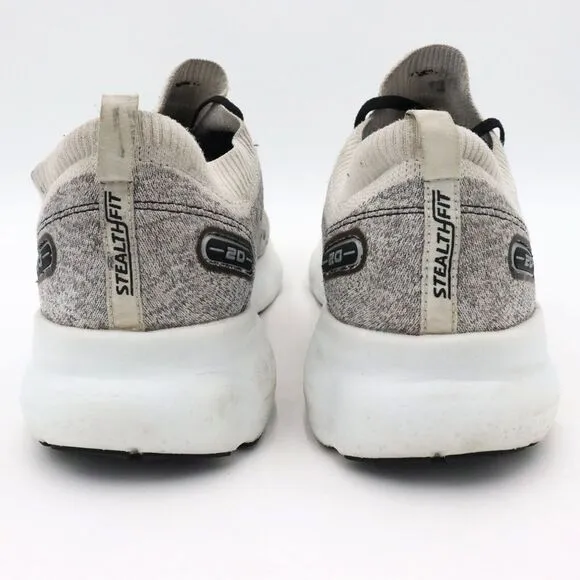 Brooks Glycerin Stealthfit 20 Mens 12.5D Gray Running Shoes Sneakers 1103841D135