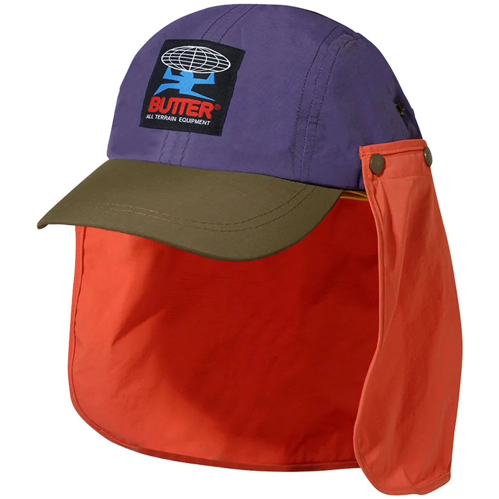 Butter Goods All Terrain 4 Panel Flap Cap Grape