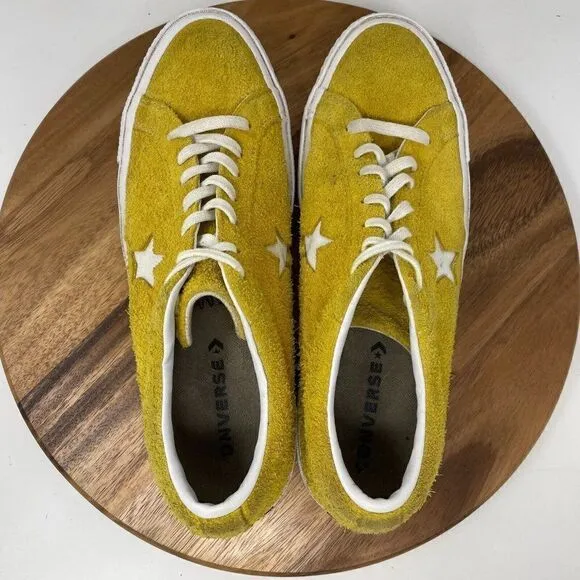 Converse One Star Ox Yellow Premium Suede Shoes Men' s 12 Skateboarding Sneakers
