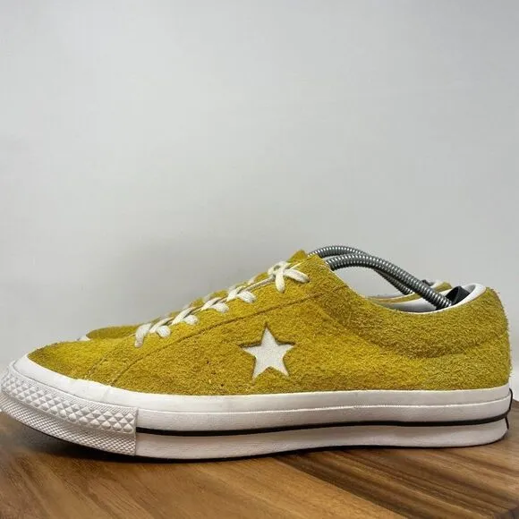 Converse One Star Ox Yellow Premium Suede Shoes Men' s 12 Skateboarding Sneakers