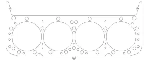 Cylinder Head Gasket - 4.200 in Bore - 0.040 in Compression Thickness - Multi-Layer Steel - Small Block Chevy - Each